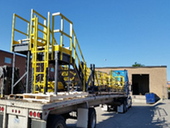 FRP Ladders and platforms ready to ship